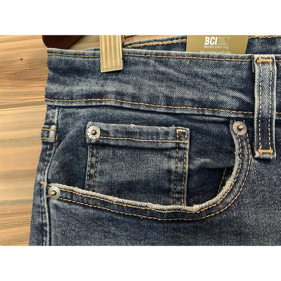 LEVI STRAUSS GOLD Signature Boyfriend Denim Crop Stretch Jeans Women's Sz 11 /30 - Picture 2 of 10